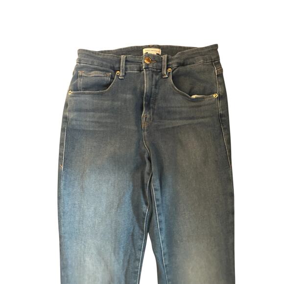 Women 12 31 Good American Blue 655 Good Legs Skinny Jeans Denim Pants GL941T - Picture 2 of 6